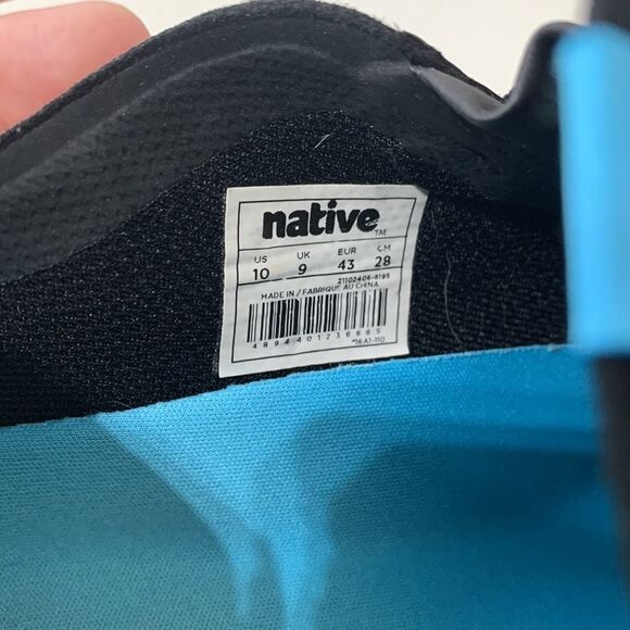 Native Sneakers Black w/‎ Embroidered Dots Sz 10 - Picture 8 of 8